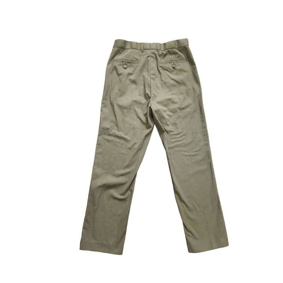 Peter Christian pants men's 32x28* measured green Flat Front Slacks 100% cotton - Picture 6 of 10